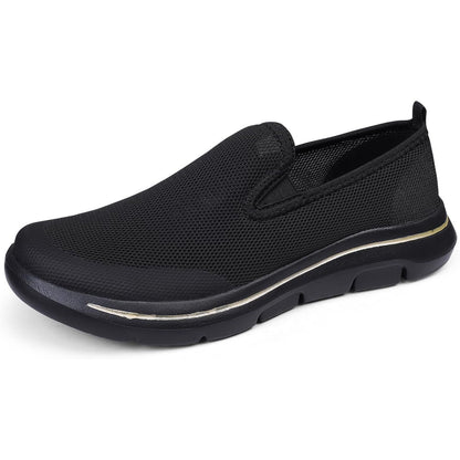 Breathable Black Slip-On Mules – Comfortable Walking Shoes