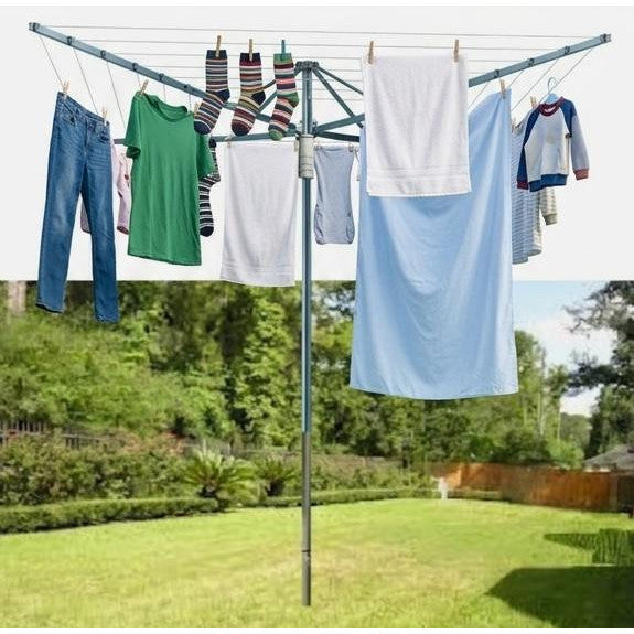LIVARNO Home Rotary Clothes Airer 50m Drying Length