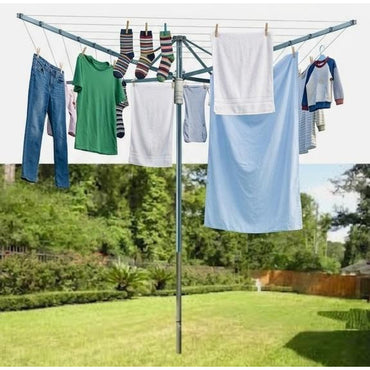 LIVARNO Home Rotary Clothes Airer 50m Drying Length