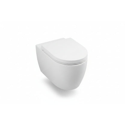Wenko White Duroplast 3D Relief Toilet Seat with Silent Close