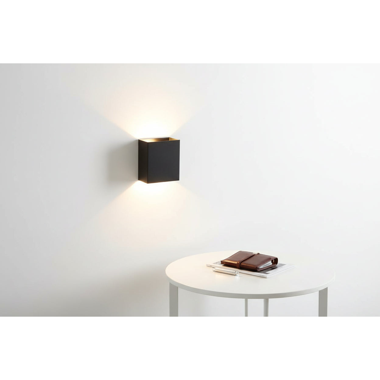 Rechargeable Wall LED Sconce – Square Up/Down Light
