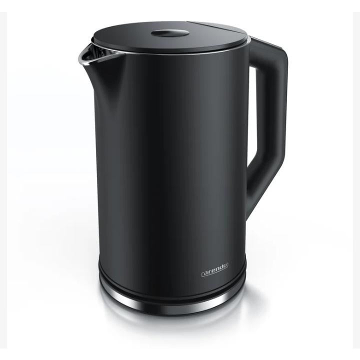Arendo Stainless Steel Electric Kettle 1.5L 2200W Dual Wall