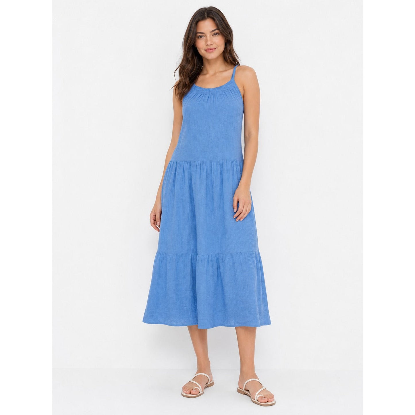 ESMARA Women's Cotton Muslin Dress