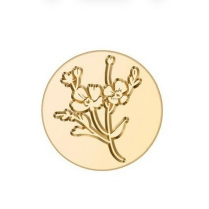 MGWOTH Elegant Botanical Flower Plant Wax Seal Stamp Kit - Rose Lavender Eucalyptus