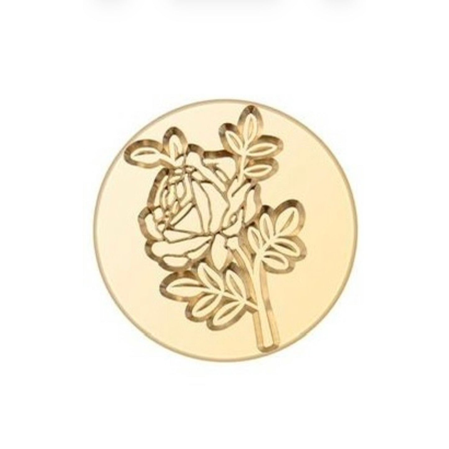 MGWOTH Elegant Botanical Flower Plant Wax Seal Stamp Kit - Rose Lavender Eucalyptus