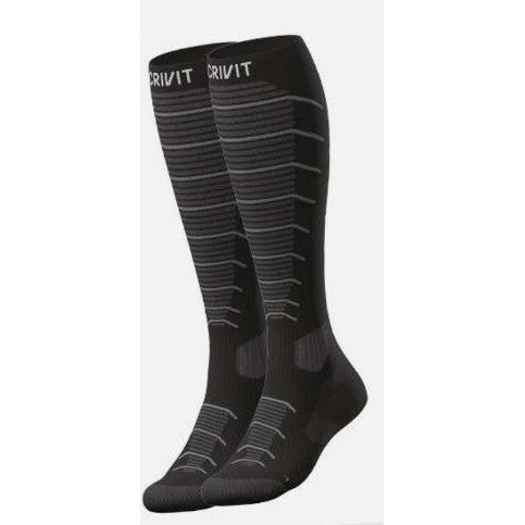 CRIVIT Wool Knee-High Socks black with grey