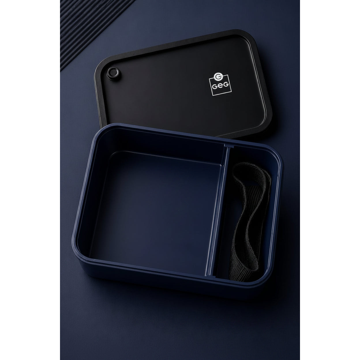 Black Navy Blue Lunch Box