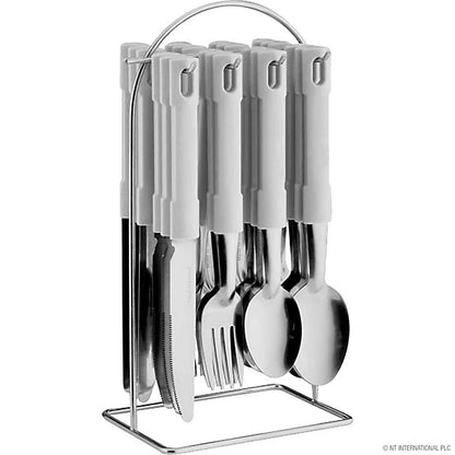 PRIMA 24 Piece Cutlery Set with Metal Stand