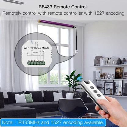 WiFi Smart Curtain Switch Module for Motorized Roller Blinds