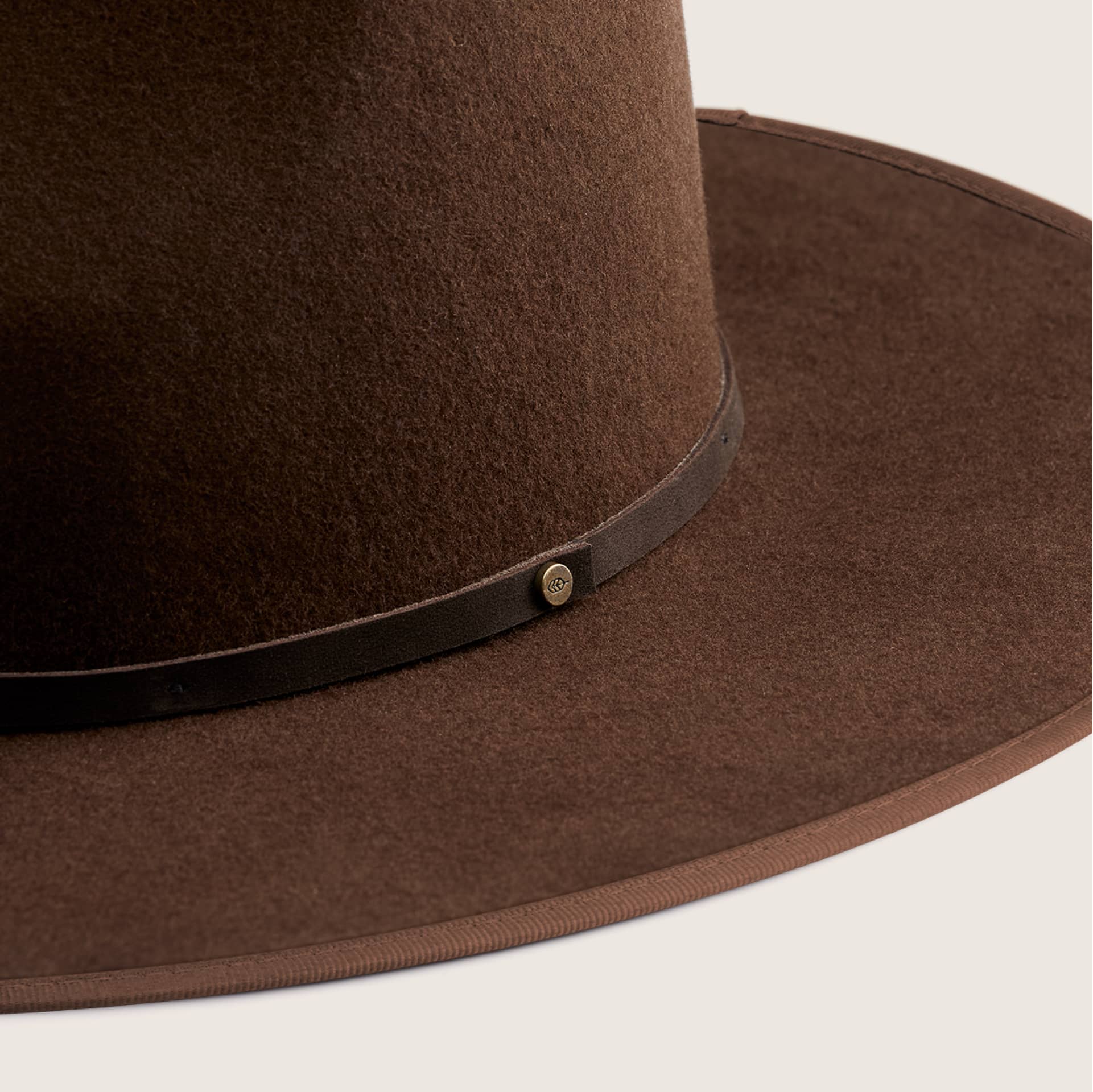 Will & Bear Andy Auburn Dark Brown Wide Brim Hat