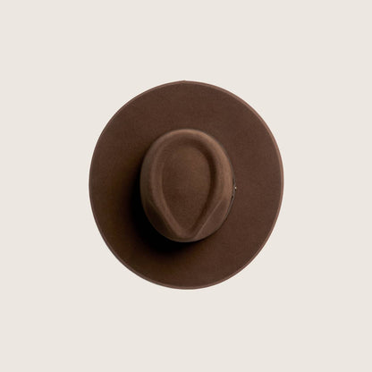Will & Bear Andy Auburn Dark Brown Wide Brim Hat