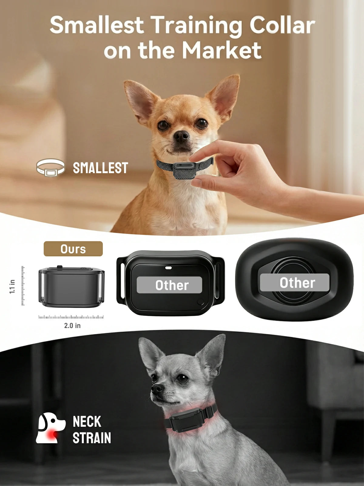 MimofPet X3 Mini Wireless Dog Fence and Training Collar