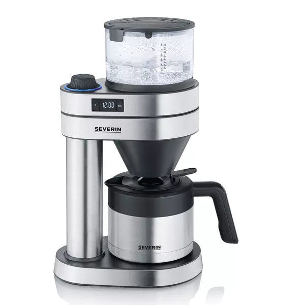 Severin KA5761 Thermo Filter Coffee Machine 8 Cups Black Stainless Steel