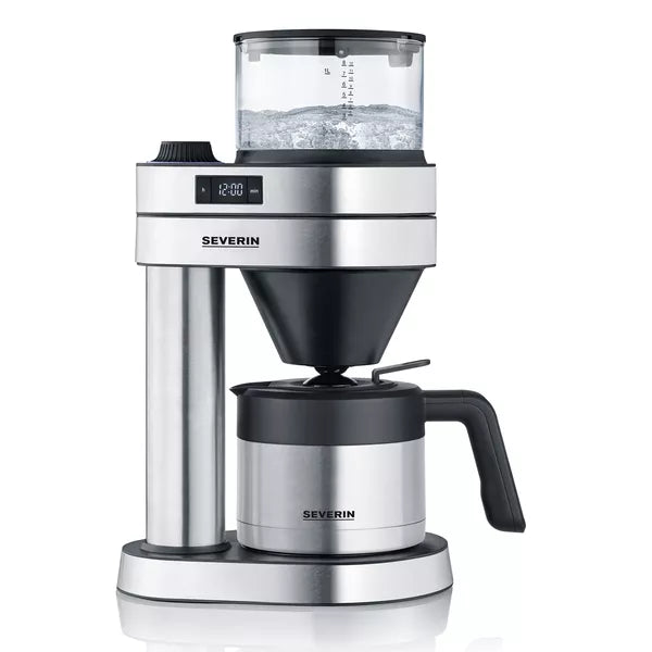 Severin KA5761 Thermo Filter Coffee Machine 8 Cups Black Stainless Steel