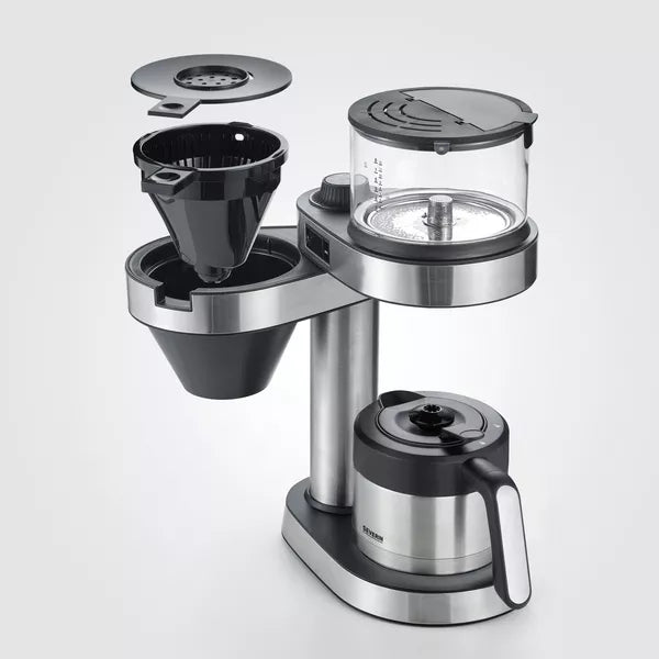Severin KA5761 Thermo Filter Coffee Machine 8 Cups Black Stainless Steel