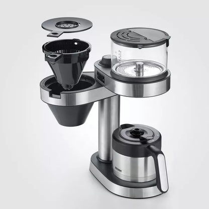 Severin KA5761 Thermo Filter Coffee Machine 8 Cups Black Stainless Steel