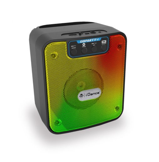 iDance GoParty-1 Portable Bluetooth Speaker with Integrated Disco LED Lighting