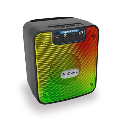 iDance GoParty-1 Portable Bluetooth Speaker with Integrated Disco LED Lighting