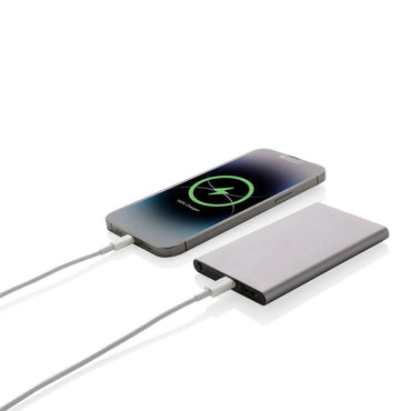 XD Collection 4000 mAh Recycled Plastic Aluminum Slim Power Bank USB-C