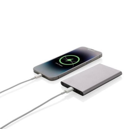 XD Collection 4000 mAh Recycled Plastic Aluminum Slim Power Bank USB-C