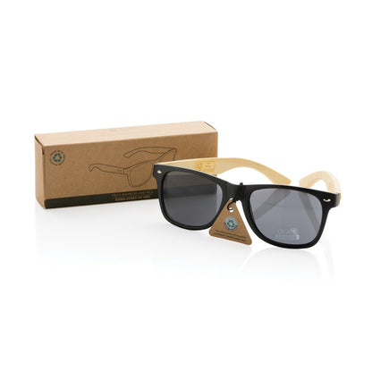 XD Collection Bamboo and RCS recycled plastic sunglasses