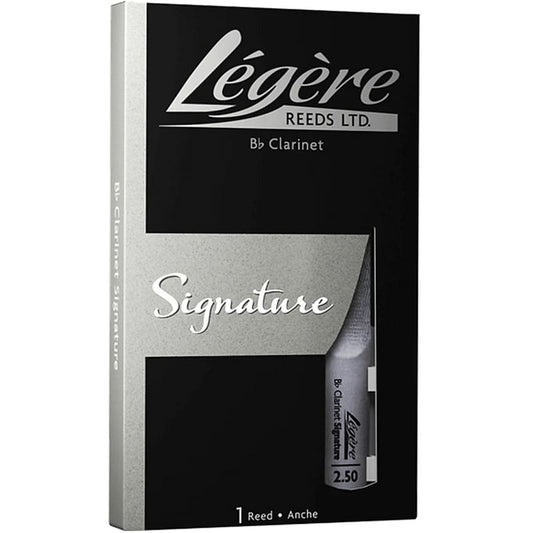 Légère Bb Clarinet Signature Reed 2.50 Strength Versatile Synthetic Reed