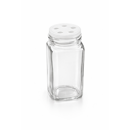 Glass Spice Jars & Bottles –  Silver