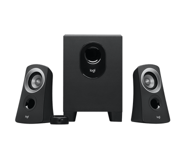 Logitech Z313 2.1 Speaker System: Balanced Rich Sound, Deep Bass Subwoofer