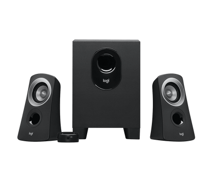 Logitech Z313 2.1 Speaker System: Balanced Rich Sound, Deep Bass Subwoofer