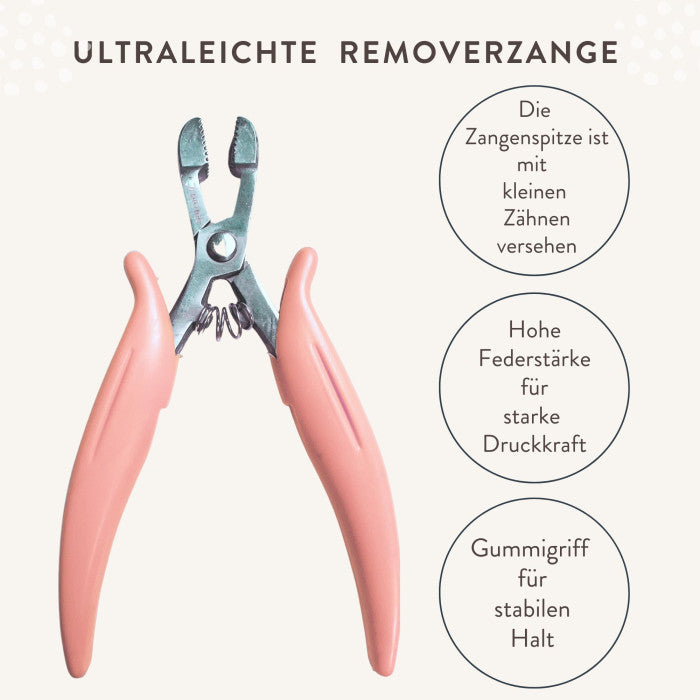 Hair2Heart Ergonomic Bonding Extension Remover Pliers – Sturdy Steel Tool