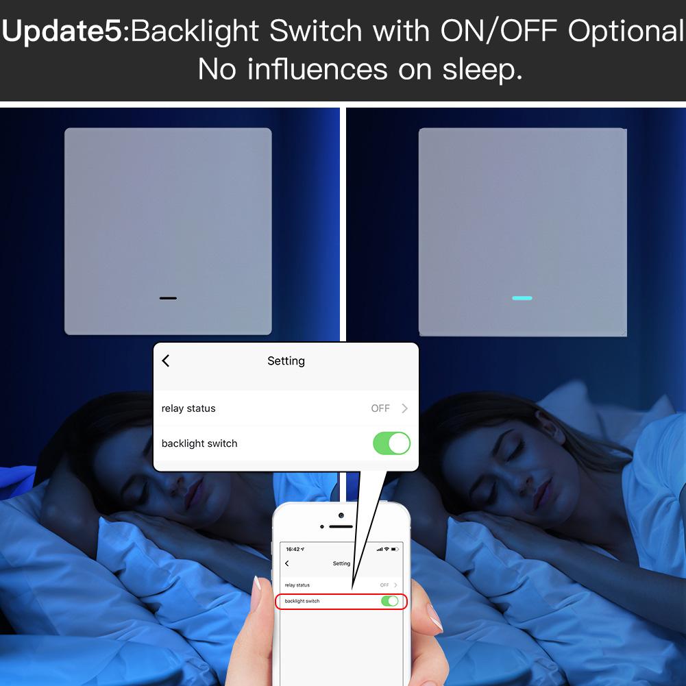 MOES ZigBee Smart Push Button Light Switch EU