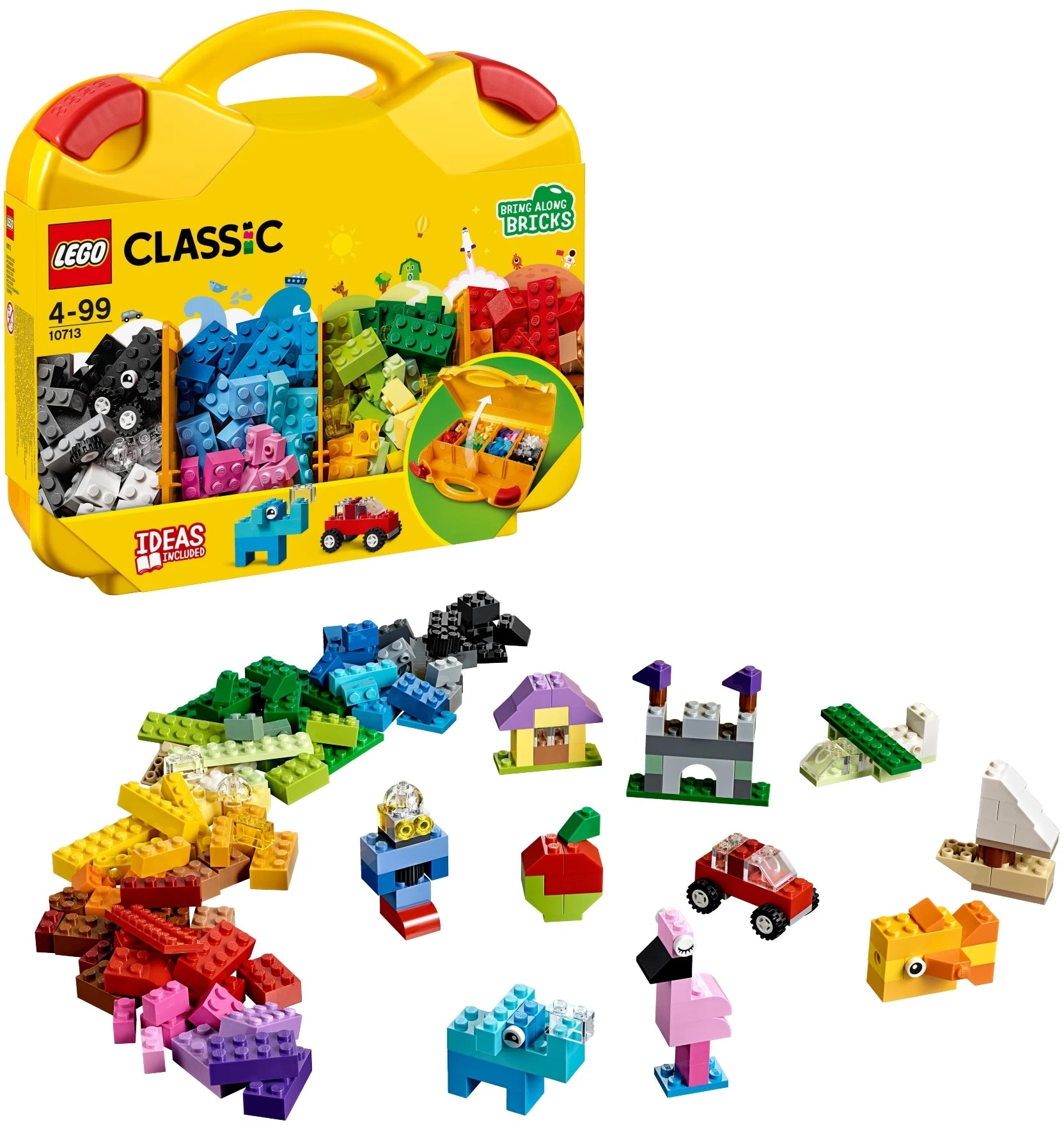 LEGO Classic Creative Suitcase 10713: Portable Building Fun with 213 Pieces