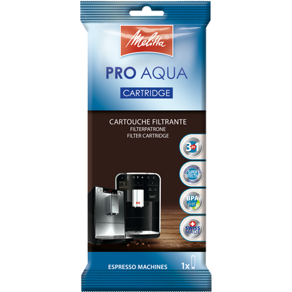 Melitta PRO AQUA Filter Cartridge: Pure Water, Better Coffee, Limescale Protection